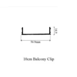 10cm Balcony Clip 26002