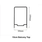10cm Balcony Top 26001
