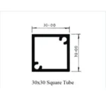 30x30mm Square Tube 26021