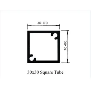 30x30mm Square Tube 26021