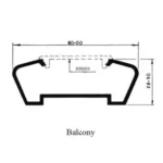 Balcony/ 8cm Balcony Top 26028