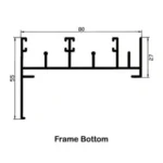 Frame Bottom 8cm