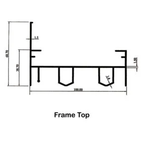 Frame Top 10cm Box Type Double Glazed