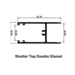 Shutter Top 10cm Double Glazed