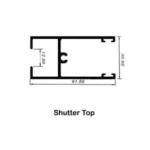 Shutter Top 10cm Single Glazed