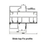 Slide Top Fix Clip 10cm