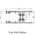 10.5cm Sliding Four Side Shutter