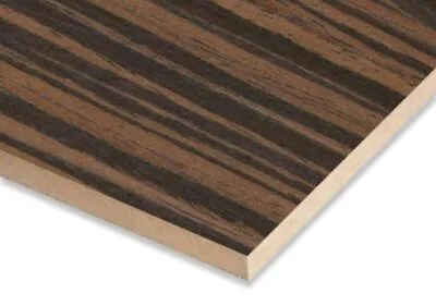 18 mm Ebony Veneered MDF Sheet, Both Sides