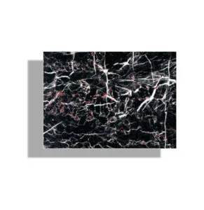Azalea Black PVC Marble Sheet