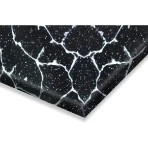 Cracked Black K75 Solid Surface Sheet