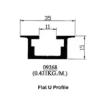 Flat U Profile 09268
