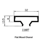 Flat Wood Chanel 11687