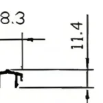 GE 12cm Sliding Series Fix with Bottom Frame