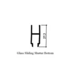 Glass Sliding Shutter Bottom AC21
