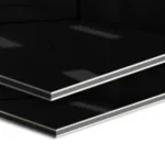 Glossy Black Aluminium Composite Panel ACP Wall Cladding Sheet