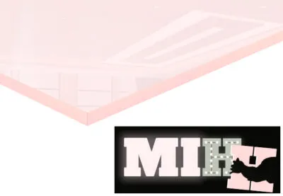 Light Pink Cast Acrylic Sheet Light Pass