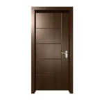 Mahogany Veneer Door Router Design with Red Meranti Wood Frame