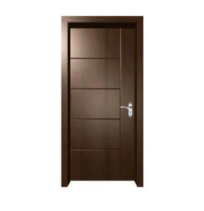 Mahogany Veneer Door Router Design with Red Meranti Wood Frame