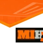 Orange Cast Acrylic Sheet Light Pass