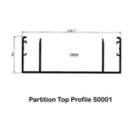 Partition Top Profile 50001