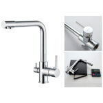 Purification Sink Mixer with Swivel Spout & extra inlet / Spout for Drinking Water