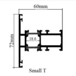 Small T Profile TB Hinge Series Gulf Extrusion