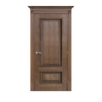Solid Ash Wood Door with Frame 2-Panel Design