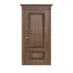 Solid Ash Wood Door with Frame 2-Panel Design