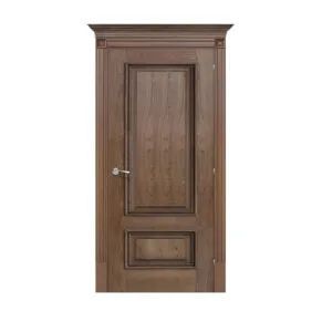 Solid Ash Wood Door with Frame 2-Panel Design