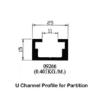 U Channel Profile for Partition 09266