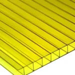 Yellow Polycarbonate Sheet Twin Wall